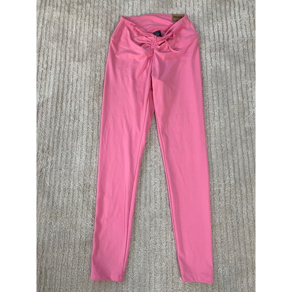 PINK Victoria's Secret Ultimate High Waist Ruched V Legging Pink Active Size M - Picture 2 of 8